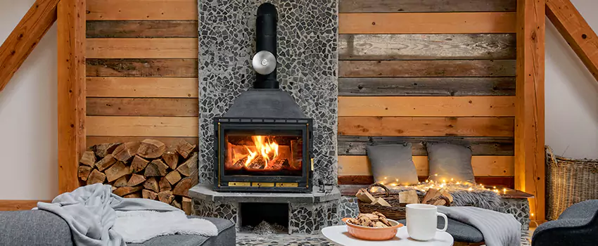 Thelin Hearth Products Direct Vent Gas Stove Fireplace Inspection in Charleston, South Carolina